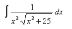 <strong>Select the correct Answer for each question. Find the integral using an appropriate trigonometric substitution. </strong> A) B) C) D)