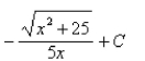 <strong>Select the correct Answer for each question. Find the integral using an appropriate trigonometric substitution. </strong> A) B) C) D)