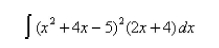 Find the indefinite integral.Select the correct Answer  