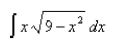 Find the integral using an appropriate trigonometric substitution.Select the correct Answer