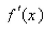 The graph of the first derivative of a function is shown below.At what values of does have a local maximum or minimum?