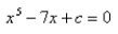 <strong>Select the correct Answer for each question. How many real roots does the equation have in the interval </strong> A)at most five real roots B)no real roots C)at most one real root D)at most two real roots E)at most three real roots