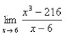 <strong>Select the correct Answer for each question. Evaluate the limit using l'Hôpital's Rule. </strong> A)0 B)36 C)18 D)108