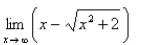 Evaluate the limit.Select the correct Answer  