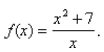Find the slant asymptote of the function Select the correct Answer
