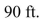 A baseball diamond is a square with side 90 ft.A ba tter hits the ball and runs toward first base with a speed of At what rate is his distance from second base decreasing when he is halfway to first base? Round the result to the nearest hundredth.