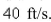 A baseball diamond is a square with side 90 ft.A ba tter hits the ball and runs toward first base with a speed of At what rate is his distance from second base decreasing when he is halfway to first base? Round the result to the nearest hundredth.