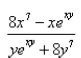 <strong>Select the correct Answer: for each question. Find by implicit differentiation. </strong> A) B) C) D)
