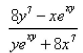 <strong>Select the correct Answer: for each question. Find by implicit differentiation. </strong> A) B) C) D)