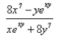 <strong>Select the correct Answer: for each question. Find by implicit differentiation. </strong> A) B) C) D)