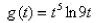 <strong>Select the correct Answer: for each question. Differentiate the function. </strong> A) B) C) D)