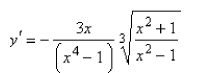 <strong>Select the correct Answer: for each question. Use logarithmic differentiation to find the derivative of the function. </strong> A) B) C) D) E)