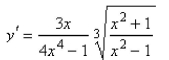 <strong>Select the correct Answer: for each question. Use logarithmic differentiation to find the derivative of the function. </strong> A) B) C) D) E)