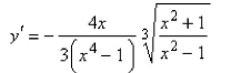 <strong>Select the correct Answer: for each question. Use logarithmic differentiation to find the derivative of the function. </strong> A) B) C) D) E)