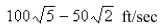 <strong>Select the correct Answer: for each question. Water flows from a tank of constant cross-sectional area 50 through an orifice of constant cross-sectional area located at the bottom of the tank.Initially, the height of the water in the tank was 20 ft, and t sec later it was given by the equation How fast was the height of the water decreasing when its height was 2 ft? </strong> A) B) C) D)