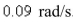 Two sides of a triangle are and in length and the angle between them is increasing at a rate of Find the rate at which the area of the triangle is increasing when the angle between the sides of fixed length is Select the correct Answer