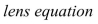 If is the focal length of a convex lens and an object is placed at a distance v from the lens, then its image will be at a distance u from the lens, where are related by the Find the rate of change of with respect to