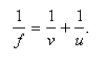If is the focal length of a convex lens and an object is placed at a distance v from the lens, then its image will be at a distance u from the lens, where are related by the Find the rate of change of with respect to