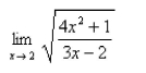 <strong>Select the correct Answer for each question. Find the limit. </strong> A)0 B) C) D) E)does not exist