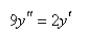 Solve the differential equation.