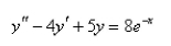 Solve the differential equation using the m ethod of undetermined