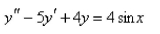 Solve the differential equation using th e method of variation of parameters.