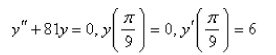 Solve the initial-value problem.