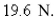A mass has natural length m and is maintained stretched to a length of m by a force of If the spring is compressed to a length of m and then released with zero velocity, find the position of the mass at any time .