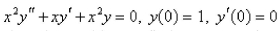 The solution of the initial-value problem is called a Bessel function of order 0.Solve th e initial - value problem to find a power series expansion for