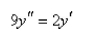 Solve the differential equation.