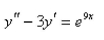 Solve the differential equation using the method of variation of parameters.