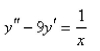 Solve the differential equation using the method of variation of parameters.