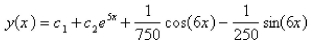 <strong>Solve the differential equation using the method of undetermined coefficients. </strong> A) B) C) D) E)