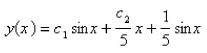 <strong>Solve the differential equation using the method of variation of parameters. </strong> A) B) C) D) E)