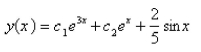 <strong>Solve the differential equation using the method of variation of parameters. </strong> A) B) C) D) E)