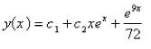 <strong>Solve the differential equation using the method of variation of parameters. </strong> A) B) C) D) E)