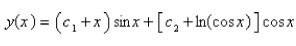 <strong>Solve the differential equation using the method of variation of parameters. </strong> A) B) C) D) E)