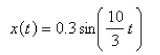 <strong>A spring with a 3-kg mass is held stretched 0.9 m beyond its natural length by a force of 30 N.If the spring begins at its equilibrium position but a push gives it an initial velocity of m/s, find the position x(t) of the mass after t seconds.</strong> A) B) C) D) E)