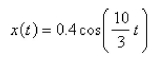 <strong>A spring with a 3-kg mass is held stretched 0.9 m beyond its natural length by a force of 30 N.If the spring begins at its equilibrium position but a push gives it an initial velocity of m/s, find the position x(t) of the mass after t seconds.</strong> A) B) C) D) E)
