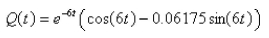<strong>A series circuit consists of a resistor an inductor with a capacitor with , and a generator producing a voltage of If the initial charge is and the initial current is 0, find the charge at time t.</strong> A) B) C) D) E)
