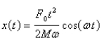 <strong>Suppose a spring has mass M and spring constant k and let Suppose that the damping constant is so small that the damping force is negligible.If an external force is applied (the applied frequency equals the natural frequency), use the method of undetermined coefficients to find the equation that describes the motion of the mass.</strong> A) B) C) D) E)