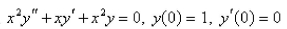 <strong>The solution of the initial-value problem is called a Bessel function of order 0.Solve the initial - value problem to find a power series expansion for the Bessel function.</strong> A) B) C) D) E)