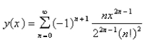 <strong>The solution of the initial-value problem is called a Bessel function of order 0.Solve the initial - value problem to find a power series expansion for the Bessel function.</strong> A) B) C) D) E)