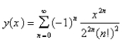 <strong>The solution of the initial-value problem is called a Bessel function of order 0.Solve the initial - value problem to find a power series expansion for the Bessel function.</strong> A) B) C) D) E)