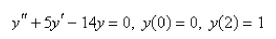 <strong>Solve the boundary-value problem, if possible. </strong> A) B) C) D) E)No solution