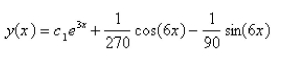 <strong>Solve the differential equation using the method of undetermined coefficients. </strong> A) B) C) D) E)