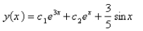 <strong>Solve the differential equation using the method of variation of parameters. </strong> A) B) C) D) E)