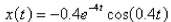 <strong>A spring with a mass has natural length m and is maintained stretched to a length of m by a force of N.If the spring is compressed to a length of m and then released with zero velocity, find the position of the mass at any time </strong> A) B) C) D) E)