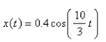 <strong>A spring with a 3-kg mass is held stretched 0.9 m beyond its natural length by a force of 30 N.If the spring begins at its equilibrium position but a push gives it an initial velocity of m/s, find the position x(t) of the mass after t seconds.</strong> A) B) C) D) E)