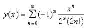 <strong>The solution of the initial-value problem is called a Bessel function of order 0.Solve the initial - value problem to find a power series expansion for the Bessel function.</strong> A) B) C) D) E)